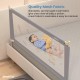 Cherilo Baby Bed Rail Guard for Baby Safety & Toddler Safety, 180cm X 73cm, Foldable & Portable, Height Adjustable & Collapsible Bed Rail Barrier, Single Bed Side Rails for Baby, (Pack of 1)