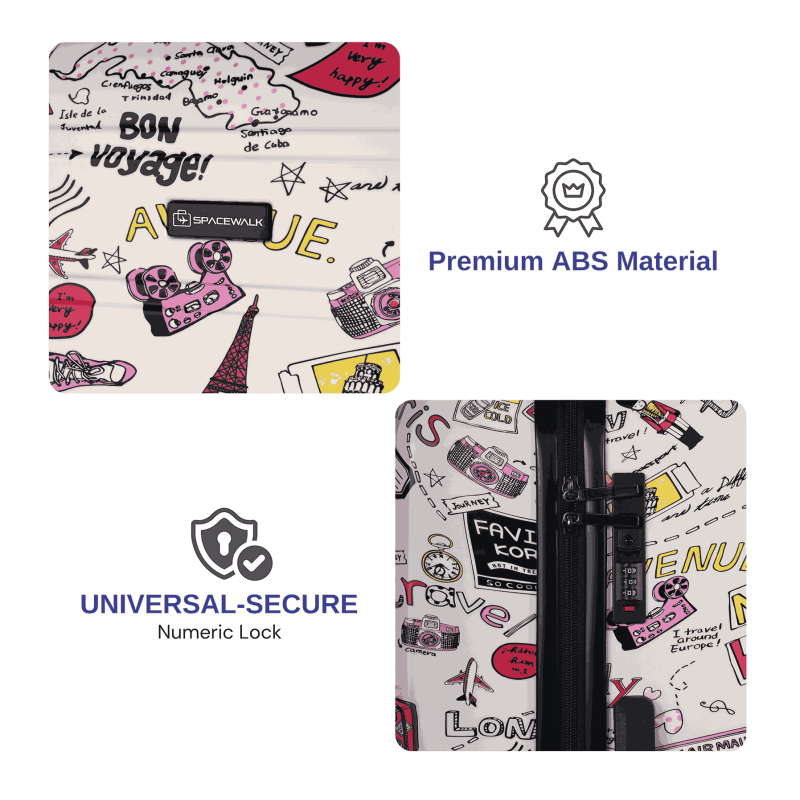 Spacewalk Cadillac Special Edition Luggage, 67 cm, 8 Wheels, 3 Year Warranty Spacewalk Cadillac Special Edition Luggage, 67 cm, 8 Wheels, 3 Year Warranty