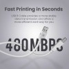 (Refurbished) Portronics PrintLink 3 Printer Cable with USB Type-A to USB Type-B Male Connectors, 3 Meters / 10 Ft Long, High-Speed Transfer Cord for Printers & Scanners (White) (Refurbished) Portronics PrintLink 3 Printer Cable with USB Type-A to USB Type-B Male Connectors, 3 Meters / 10 Ft Long, High-Speed Transfer Cord for Printers & Scanners (White)