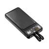 (Refurbished) PremiumAV 10000mAh Power Bank, 22.5W Fast Charging| Buit-in 2-in-1 Cables | 2 Output Ports and 2 Input | Digital Display |for iPhone, Smartphones (Black) (Refurbished) PremiumAV 10000mAh Power Bank, 22.5W Fast Charging| Buit-in 2-in-1 Cables | 2 Output Ports and 2 Input | Digital Display |for iPhone, Smartphones (Black)