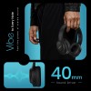 (Refurbished) HAMMER Vibe ENC Bluetooth Headphone, 40mm Driver, Dual Pairing, 60hrs Playtime, Voice Assistant, BT V5.4, Game Mode, Soft Cushions, Lightweight Headphones for Music, Gaming and Calls (Black) (Refurbished) HAMMER Vibe ENC Bluetooth Headphone, 40mm Driver, Dual Pairing, 60hrs Playtime, Voice Assistant, BT V5.4, Game Mode, Soft Cushions, Lightweight Headphones for Music, Gaming and Calls (Black)