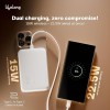 Lifelong Electronics 10000mAh Magsafe Wireless Fast Charging Power Bank for iPhone and All Wireless Qi Enabled Phones & Devices | QC 3.0 Powerbank (22.5W Output) | Strong Magnet + Extra Magnetic Ring
