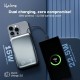 Lifelong Electronics 10000mAh MagSafe Wireless Fast Charging Power Bank for iPhone, Apple Watch, Airpods & All Qi Enabled Phones | QC 3.0 Powerbank (22.5W Output) | Cable & Stand + Extra Magnetic Ring