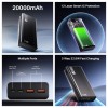 (Refurbished) Boat Energyshroom PB401 20000 mAh 22.5W Fast Charging Power Bank (4X Output Ports, Supports Android, iPhone, Tablets, Earbuds, etc.) (Carbon Black), USB Type C