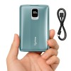 Lifelong Electronics 10000mAh Fast Charging Power Bank with Digital Display | Type C Input | 2 Output Ports | Quick Charge 3.0 | 22.5 W PD Powerbank | Cable Included (Teal Green)