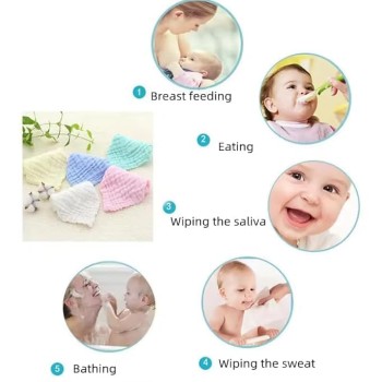 BabyGo Baby Muslin Washcloths, Super Soft 100% Cotton Face Towels | Reusable Hygiene Wash Cloth | Napkin for New Babies | Soft Hankies for Children (25cm x50cm) (Pack of 2) BabyGo Baby Muslin Washcloths, Super Soft 100% Cotton Face Towels | Reusable Hygiene Wash Cloth | Napkin for New Babies | Soft Hankies for Children (25cm x50cm) (Pack of 2)