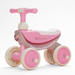 Lifelong Cuppy Vroomie Kids Ride-On Bike with Music & Lights|Push Rideon 1+ Years|Fun & Safe Toddler Bike|Durable Indoor & Outdoor Toy Vehicle for Boys & Girls|Easy-to-Ride