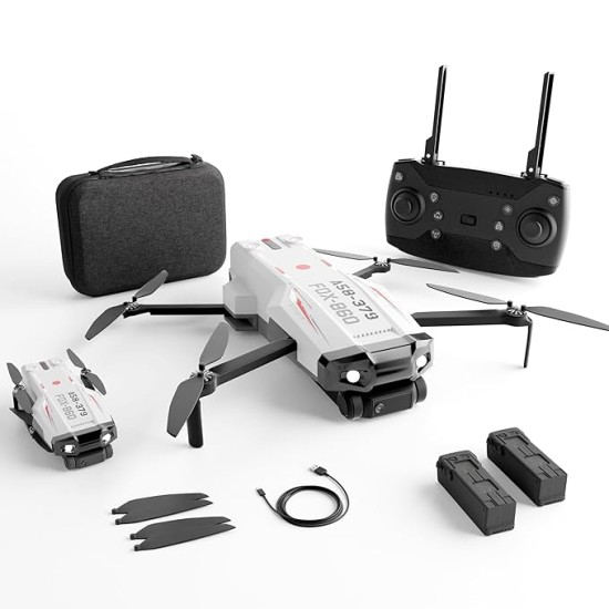 Lifelong Foldable Drone Toy for Kids | Dual VGA Camera |30 Mins Fly Time - 2 Batteries| 120° Wide Angle, 360° Flip, Altitude Hold |2X 1200mAh Batteries, App Control | Brushless Motor, 200-250ft Range Lifelong Foldable Drone Toy for Kids | Dual VGA Camera |30 Mins Fly Time - 2 Batteries| 120° Wide Angle, 360° Flip, Altitude Hold |2X 1200mAh Batteries, App Control | Brushless Motor, 200-250ft Range