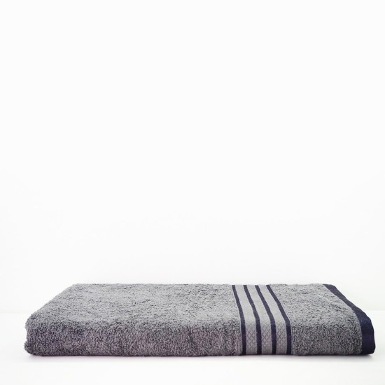 Cuddle Cotton Requisite 100% Cotton Bath Towel, 400 GSM, 70 cm x 147 cm, Sleek Grey