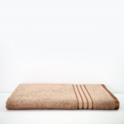 Cuddle Cotton Requisite 100% Cotton Bath Towel, 400 GSM, 70 cm x 147 cm, Beige Brown