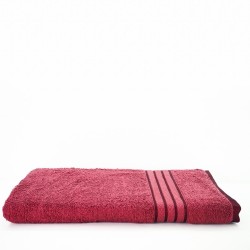 Cuddle Cotton Requisite 100% Cotton Bath Towel, 400 GSM, 70 cm x 147 cm, Merlot Red