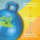 MiniSteps Sit & Bounce Hop Ball for Kids Indoor & Outdoor Jumping Toy, Durable Rubber Bouncing Ball (Size 56cm/22 Inch, Multicolor)