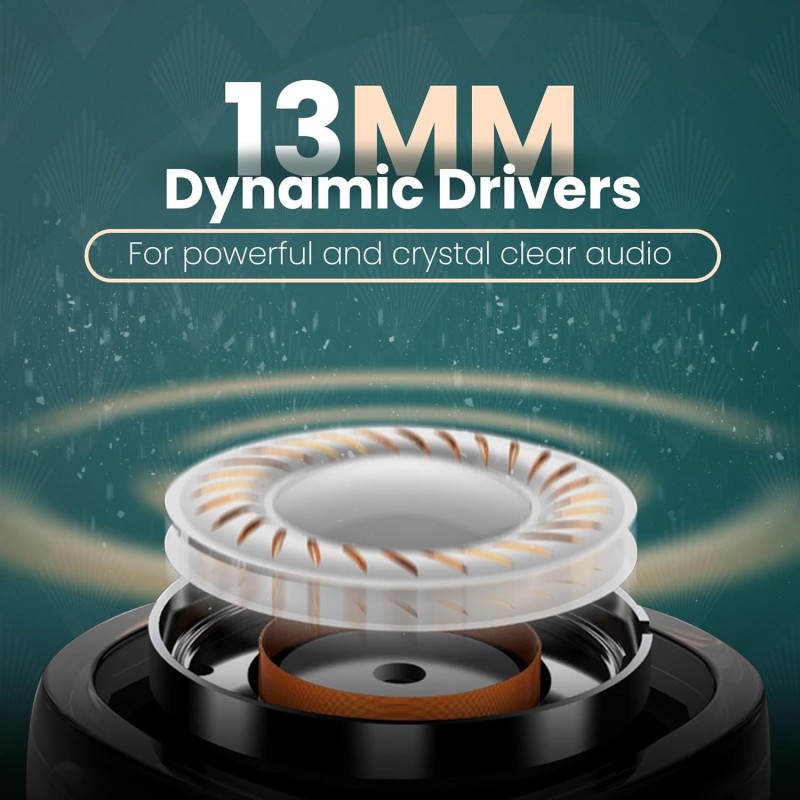(Refurbished) HAMMER Airflow Plus TWS Earbuds with Bluetooth 5.1, Smart Touch Control, Type-C Charging, IPX4 Rated SweatProof, Stereo Sound, Upto 23 Hours Playback, Noise Isolation (Emerald Green) (Refurbished) HAMMER Airflow Plus TWS Earbuds with Bluetooth 5.1, Smart Touch Control, Type-C Charging, IPX4 Rated SweatProof, Stereo Sound, Upto 23 Hours Playback, Noise Isolation (Emerald Green)