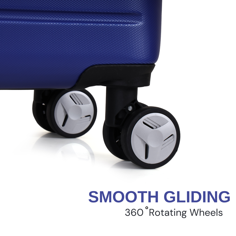 SPACEWALK Cadillac Hard Case ABS luggage, Airline-Approved CABIN SUITCASE, 42ltr, 8 Spinner Wheels, Anti-Theft Zip, Durable & Lightweight, 3-Years Warranty (Royal Blue) SPACEWALK Cadillac Hard Case ABS luggage, Airline-Approved CABIN SUITCASE, 42ltr, 8 Spinner Wheels, Anti-Theft Zip, Durable & Lightweight, 3-Years Warranty (Royal Blue)