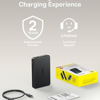 Baseus Airpow II 10000mAh 22.5W Magnetic Wireless Power Bank Qi2 Certified, MagSafe Compatible, USB-C PD Fast Charging Cosmic Black Baseus Airpow II 10000mAh 22.5W Magnetic Wireless Power Bank Qi2 Certified, MagSafe Compatible, USB-C PD Fast Charging Cosmic Black