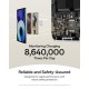 Baseus Nomos Qi2 10000mAh 45W Magnetic Wireless Power Bank – Built-in USB-C Cable, PD Fast Charging, Kickstand Design – Lunar Gray