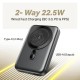 boAt New Launch EnergyShroom PB331 (Magsafe) 10000mAh Magnetic Wireless Powerbank, 15W Wireless & 22.5W Wired Charging for (iPhone 16,15,14,13 & 12, Android & Other Qi Enabled Devices) (Ash Black)