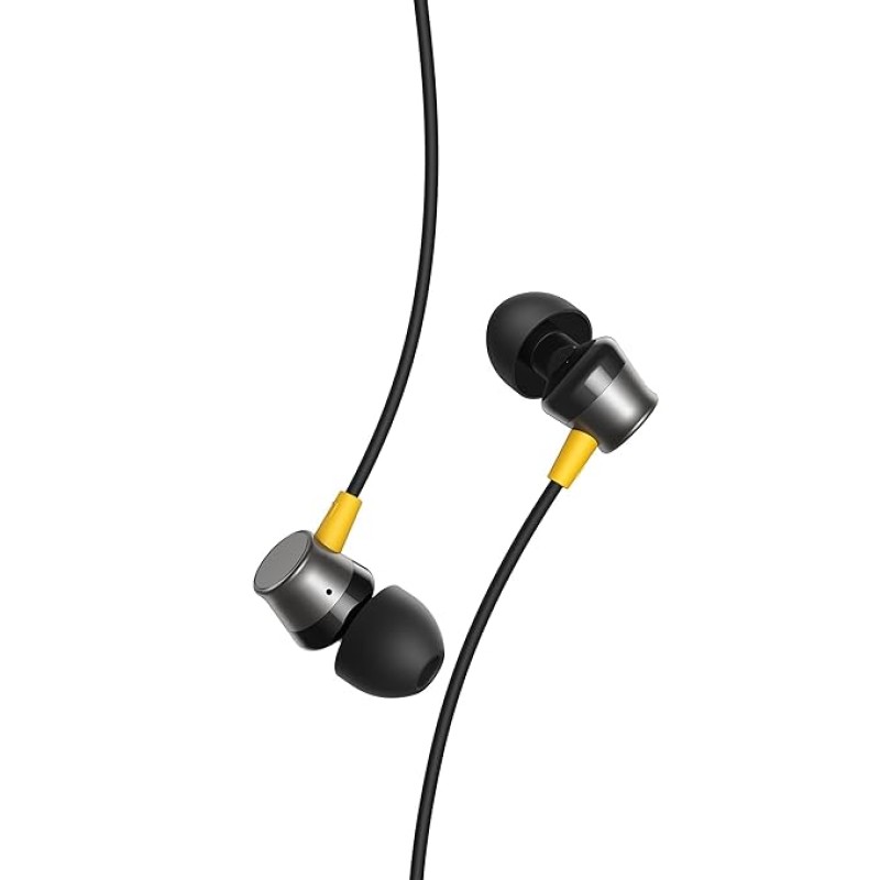 realme Buds 3 (3.5 mm) Wired in Ear Earphones with Mic (Black)