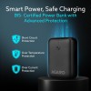 (Refurbished) AGARO Nano Power Bank 10000 mAh, 22.5W QC & 20W PD Output for Smartphones, Portable, USB A & C Output, USB C Input, Fast Charge Technology for Tablets, Headphones and Hi-Powered Devices