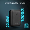 (Refurbished) AGARO Nano Power Bank 10000 mAh, 22.5W QC & 20W PD Output for Smartphones, Portable, USB A & C Output, USB C Input, Fast Charge Technology for Tablets, Headphones and Hi-Powered Devices