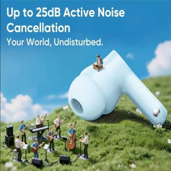 (Refurbished) realme Buds T200x True Wireless Earbuds with 12.4mm Dynamic Bass Drivers, 25 dB ANC, Quad Mic, 45ms Latency, Upto 48 Hrs Playback, Fast Charge, IP55 Rated, BT 5.4 (Pure Black) (Refurbished) realme Buds T200x True Wireless Earbuds with 12.4mm Dynamic Bass Drivers, 25 dB ANC, Quad Mic, 45ms Latency, Upto 48 Hrs Playback, Fast Charge, IP55 Rated, BT 5.4 (Pure Black)