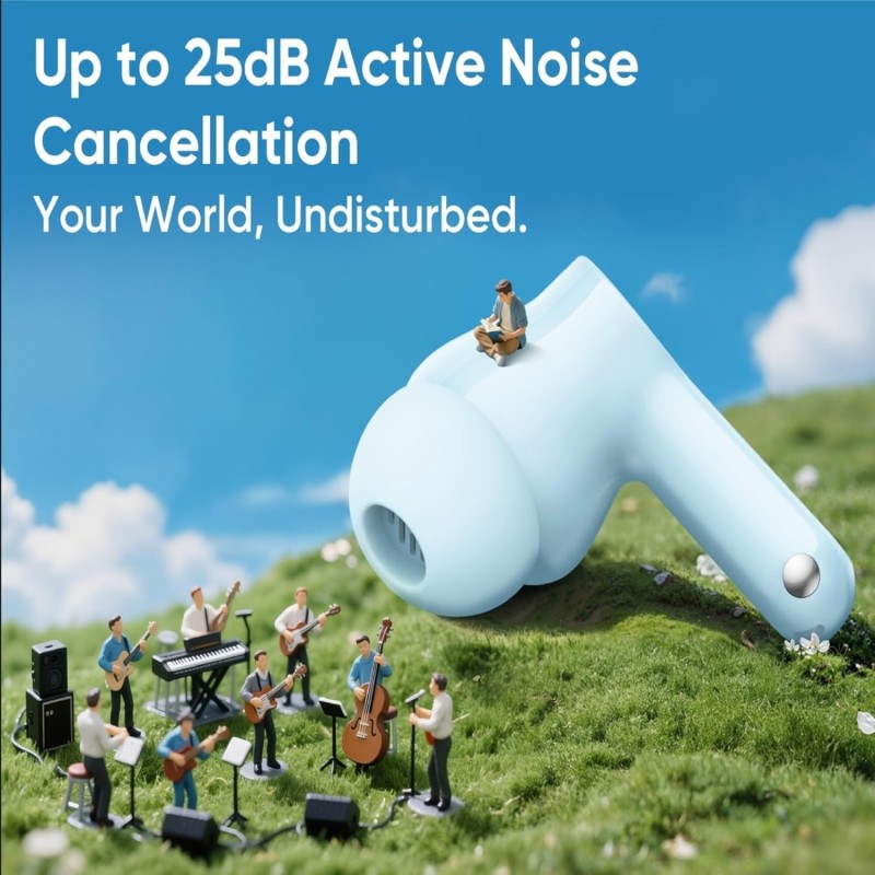 (Refurbished) realme Buds T200x True Wireless Earbuds with 12.4mm Dynamic Bass Drivers, 25 dB ANC, Quad Mic, 45ms Latency, Upto 48 Hrs Playback, Fast Charge, IP55 Rated, BT 5.4 (Pure Black) (Refurbished) realme Buds T200x True Wireless Earbuds with 12.4mm Dynamic Bass Drivers, 25 dB ANC, Quad Mic, 45ms Latency, Upto 48 Hrs Playback, Fast Charge, IP55 Rated, BT 5.4 (Pure Black)