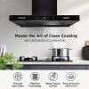 AERIS Pro T Kitchen Chimney 60cm 1400 m³/hr Suction | Auto Clean Chimney | Touch & Motion Sensor Control Black Finish | Wall Mounted Hood (1 Years Comprehensive Warranty + 5 Years on Motor) AERIS Pro T Kitchen Chimney 60cm 1400 m³/hr Suction | Auto Clean Chimney | Touch & Motion Sensor Control Black Finish | Wall Mounted Hood (1 Years Comprehensive Warranty + 5 Years on Motor)