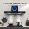 AERIS Pro T Kitchen Chimney 60cm 1400 m³/hr Suction | Auto Clean Chimney | Touch & Motion Sensor Control Black Finish | Wall Mounted Hood (1 Years Comprehensive Warranty + 5 Years on Motor) AERIS Pro T Kitchen Chimney 60cm 1400 m³/hr Suction | Auto Clean Chimney | Touch & Motion Sensor Control Black Finish | Wall Mounted Hood (1 Years Comprehensive Warranty + 5 Years on Motor)