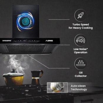 AERIS Pro T Shape Kitchen Chimney 60cm 1800 m³/hr Suction BLDC Motor | Smart Auto Clean Chimney | Touch & Gesture Control Wall Mount Hood | 1 Years Comprehensive Warranty + 10 Years on Motor AERIS Pro T Shape Kitchen Chimney 60cm 1800 m³/hr Suction BLDC Motor | Smart Auto Clean Chimney | Touch & Gesture Control Wall Mount Hood | 1 Years Comprehensive Warranty + 10 Years on Motor
