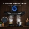 AERIS 90 cm 1400 m³/hr Suction T Shape Kitchen Chimney Smart Clean Technology Auto Clean Hood Touch Control Panel Wall Mounted Black Finish 1 Years Comprehensive + 5 Years on Motor Warranty AERIS 90 cm 1400 m³/hr Suction T Shape Kitchen Chimney Smart Clean Technology Auto Clean Hood Touch Control Panel Wall Mounted Black Finish 1 Years Comprehensive + 5 Years on Motor Warranty