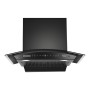 FINIX Curve Kitchen Chimney 60cm 1350 m³/hr Suction | Smart Clean Technology Curved Glass Design | Touch & Control Auto Clean Chimney | (1 Year Comprehensive Warranty + 5 Years on Motor)
