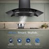 FINIX Pro Curve Kitchen Chimney 90cm 1400 m³/hr Powerful Suction | Auto Clean Chimney Touch & Motion Sensor Control | (1 Year Comprehensive Warranty + 5 Years on Motor) Black FINIX Pro Curve Kitchen Chimney 90cm 1400 m³/hr Powerful Suction | Auto Clean Chimney Touch & Motion Sensor Control | (1 Year Comprehensive Warranty + 5 Years on Motor) Black