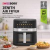 Zenith Digital Air Fryer 5L & 1400W Power | uses up to 90% less fat 8 Presets Touch Control Rapid Air Technology | See-Through Window Timer & Temperature Control | Oil-Free Healthy Cooking Zenith Digital Air Fryer 5L & 1400W Power | uses up to 90% less fat 8 Presets Touch Control Rapid Air Technology | See-Through Window Timer & Temperature Control | Oil-Free Healthy Cooking