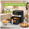 Zenith Digital Air Fryer 5L & 1400W Power | uses up to 90% less fat 8 Presets Touch Control Rapid Air Technology | See-Through Window Timer & Temperature Control | Oil-Free Healthy Cooking Zenith Digital Air Fryer 5L & 1400W Power | uses up to 90% less fat 8 Presets Touch Control Rapid Air Technology | See-Through Window Timer & Temperature Control | Oil-Free Healthy Cooking