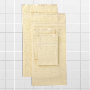 Requisite 4 Pc Large Towel Set | 2 Bath Towels (70 x 147 cm) & 2 Hand Towels (40 x 60 cm), 400 GSM | 100% Pure Cotton | Bath Towels for Men, Women & Kids | Gym Towel Sunshine Yellow