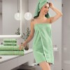 Requisite 4 Pc Large Towel Set | 2 Bath Towels (70 x 147 cm) & 2 Hand Towels (40 x 60 cm), 400 GSM | 100% Pure Cotton | Bath Towels for Men, Women & Kids | Gym Towel Emerald Green