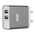 Itek Dual (2.4A 1A) Wall Adapter Grey