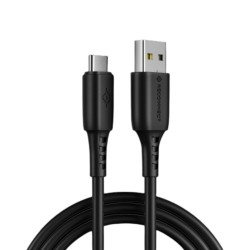 Reconnect RATCB1006 USB A to USB C Cable, Black