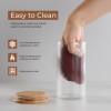 Swissboro Elora Bamboo Lid Borosilicate Glass Round Jar 1 pc-1250ml Swissboro Elora Bamboo Lid Borosilicate Glass Round Jar 1 pc-1250ml