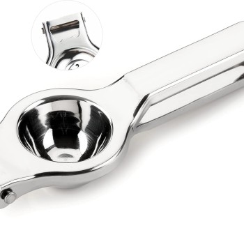 Royal Kitchenware ROYAL Stainless Steel Lemon Squeezer For Home & Kitchen, 2 in 1 Lemon Squeezer With Bottle Opener, Heavy Duty Lemon Squeezer With Easy Grip Handle