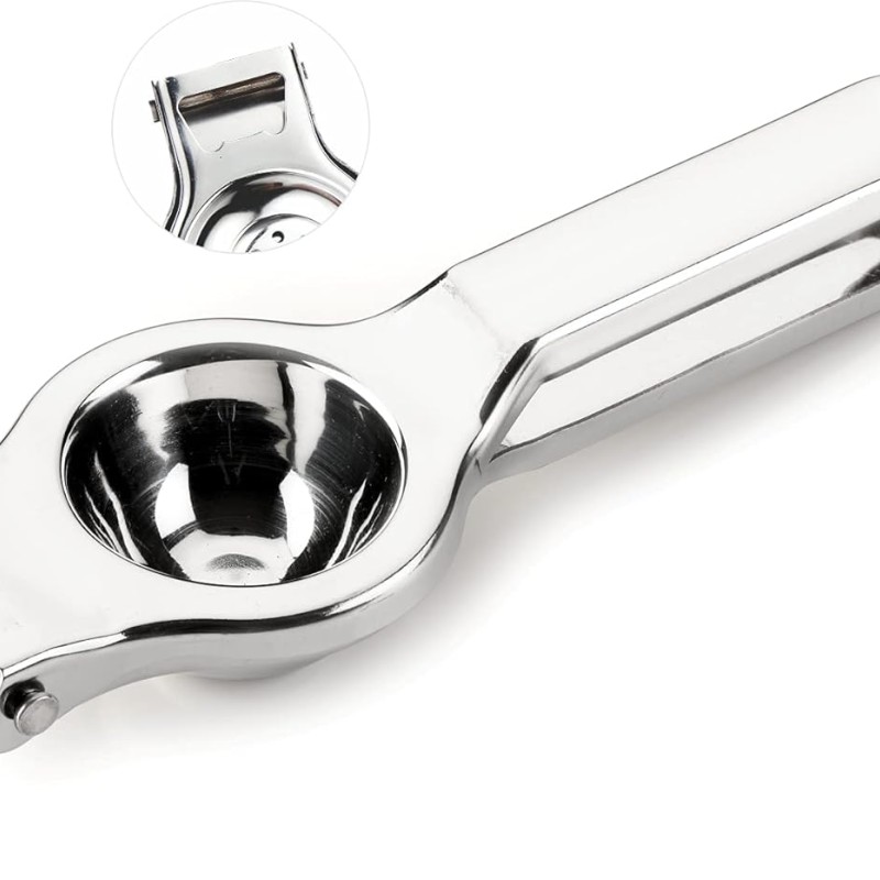 Royal Kitchenware ROYAL Stainless Steel Lemon Squeezer For Home & Kitchen, 2 in 1 Lemon Squeezer With Bottle Opener, Heavy Duty Lemon Squeezer With Easy Grip Handle Royal Kitchenware ROYAL Stainless Steel Lemon Squeezer For Home & Kitchen, 2 in 1 Lemon Squeezer With Bottle Opener, Heavy Duty Lemon Squeezer With Easy Grip Handle