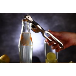 Royal Kitchenware ROYAL Stainless Steel Lemon Squeezer For Home & Kitchen, 2 in 1 Lemon Squeezer With Bottle Opener, Heavy Duty Lemon Squeezer With Easy Grip Handle