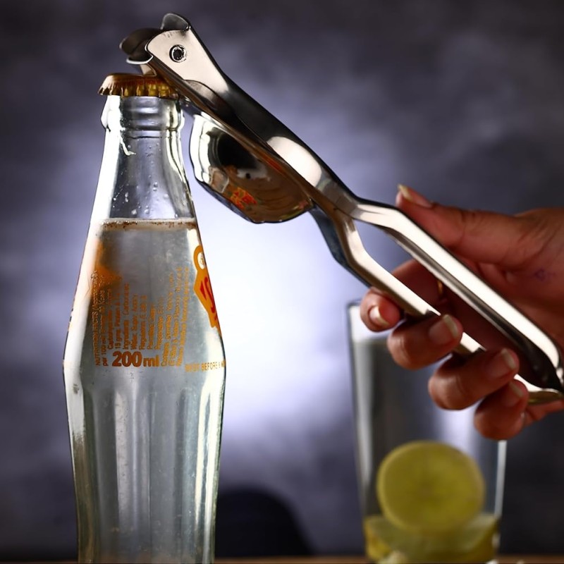 Royal Kitchenware ROYAL Stainless Steel Lemon Squeezer For Home & Kitchen, 2 in 1 Lemon Squeezer With Bottle Opener, Heavy Duty Lemon Squeezer With Easy Grip Handle Royal Kitchenware ROYAL Stainless Steel Lemon Squeezer For Home & Kitchen, 2 in 1 Lemon Squeezer With Bottle Opener, Heavy Duty Lemon Squeezer With Easy Grip Handle