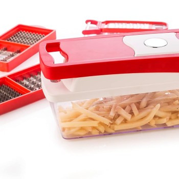 Royal 7 in 1 Multipurpose Vegetable and Fruit Chopper Cutter Grater Slicer for Kitchen, 4 Cutting Blade, 1 Vegetable Peeler, 1 Cheese Grater, 1 Bottle Opener Royal 7 in 1 Multipurpose Vegetable and Fruit Chopper Cutter Grater Slicer for Kitchen, 4 Cutting Blade, 1 Vegetable Peeler, 1 Cheese Grater, 1 Bottle Opener