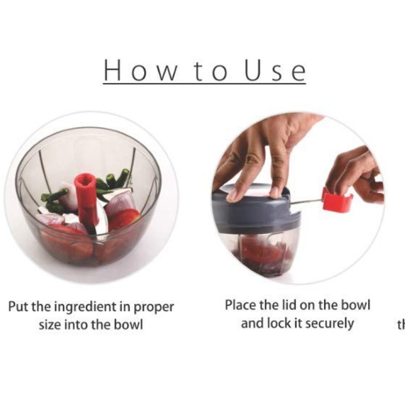 Royal Kitchenware Plastic Turbo Chopper