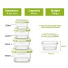 Fresh Lock Borosilicate Glass Square Food Storage Container with Airtight Lid –1Pc & 320 ML | Leakproof, Microwave Safe, Freezer Safe, BPA Free Lunch & Kitchen Storage Box Fresh Lock Borosilicate Glass Square Food Storage Container with Airtight Lid –1Pc & 320 ML | Leakproof, Microwave Safe, Freezer Safe, BPA Free Lunch & Kitchen Storage Box