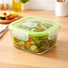 Fresh Lock Borosilicate Glass Square Food Storage Container with Airtight Lid –1Pc & 320 ML | Leakproof, Microwave Safe, Freezer Safe, BPA Free Lunch & Kitchen Storage Box Fresh Lock Borosilicate Glass Square Food Storage Container with Airtight Lid –1Pc & 320 ML | Leakproof, Microwave Safe, Freezer Safe, BPA Free Lunch & Kitchen Storage Box