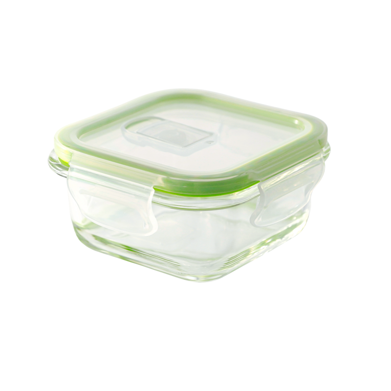 Swissboro Fresh Lock Borosilicate Glass Square Container 1 pc-520 ML Swissboro Fresh Lock Borosilicate Glass Square Container 1 pc-520 ML