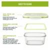 Fresh Lock Borosilicate Glass Square Food Storage Container with Airtight Lid 1Pc & 800 ML | Leakproof, Microwave Safe, Freezer Safe, BPA Free Lunch & Kitchen Storage Box Fresh Lock Borosilicate Glass Square Food Storage Container with Airtight Lid 1Pc & 800 ML | Leakproof, Microwave Safe, Freezer Safe, BPA Free Lunch & Kitchen Storage Box
