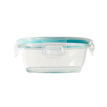 Round Glass Food Storage Container with Airtight Locking Lid | Leakproof BPA-Free Lunch Box for Men | Snap Lock Clips | Microwave Oven Freezer Dishwasher Safe Bowl for Kitchen 1Pc 400 ML Round Glass Food Storage Container with Airtight Locking Lid | Leakproof BPA-Free Lunch Box for Men | Snap Lock Clips | Microwave Oven Freezer Dishwasher Safe Bowl for Kitchen 1Pc 400 ML